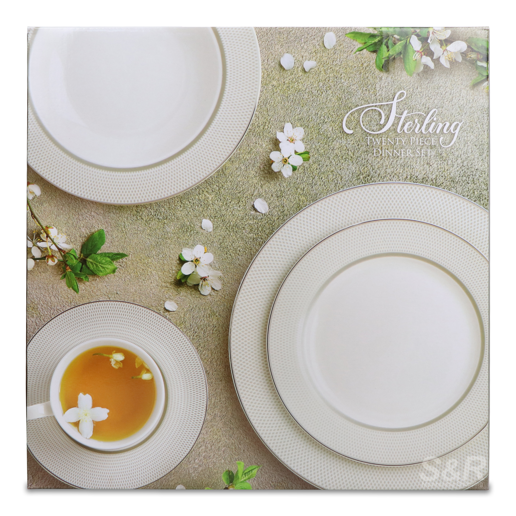 Top Choice Living Silver Rim 20pc Dinner Set Top Choice Living Silver Rim 20pc Dinner Set